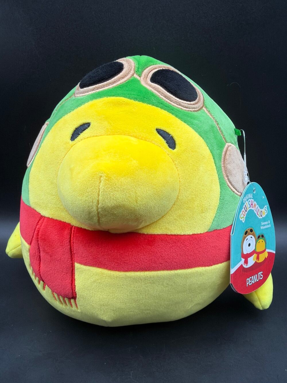 Squishmallows Peanuts Woodstock Aviator Pilot 8” Plush Kellytoy Snoopy NWT